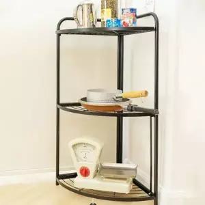 욕실 코너 선반 다용도 모서리 3단 접이식 코너 선반 4단 욕실정리선반 선반대 수납장 정리대 코너장 주방