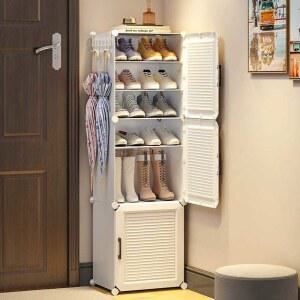 틈새 부츠 슬림 옷장 부츠신발장 선반 이동식 서랍부츠 정리 좁은 캐비닛 신발장 벤치