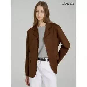 [ab.plus/신상] 스웨이드 오버핏 테일러드 싱글 자켓 (LSA5MJ31A)