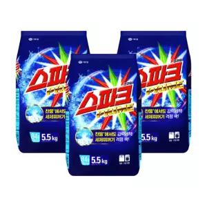 애경산업 스파크세제 가루세제 5.5kg 3개