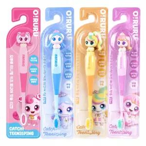 오루루 티니핑 키즈 피규어칫솔 4종세트 (하츄핑, 사뿐핑, 뽀니핑, 아름핑)