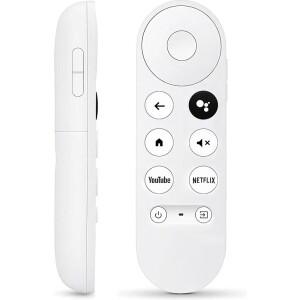 G9N9N Google Chromecast G454V 4K 스노우 스트리밍 미디어 플레이어 및 스틱용 음성 원격 제어 교체