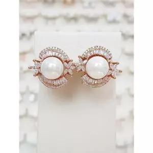 [하프클럽/볼라레]볼라레 세이브존01 모던 클래식 귀에 착 붙는 클립 진주 귀걸이 spe950