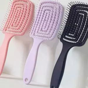 헤어빗 볼륨 스타일링 회오리 두피 쿠션 빗 마사지 넓은