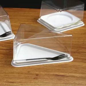 삼각 케이크 케이스 베이커리 포장 용기 조각케이크 투명