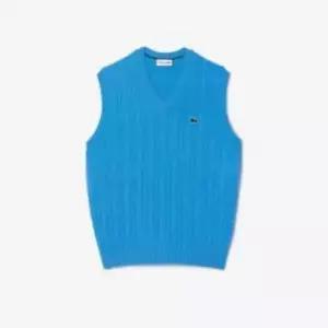 라코스테 남성 케이블 V넥 베스트 (AH3132-54N-4XA) AH3132-54N-4XATM