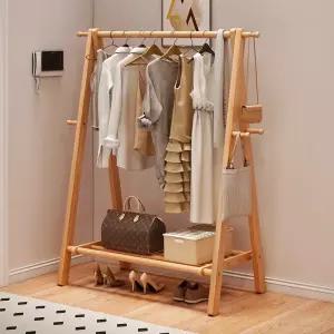 나무스탠딩 우드헹거 원목 미니 수납옷걸이 수입 행거 너도밤나무