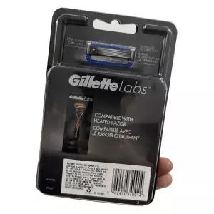 질레트 랩스 면도날 히티드 레이저 리필날 5중날 전용 카트리지 세트 4개입