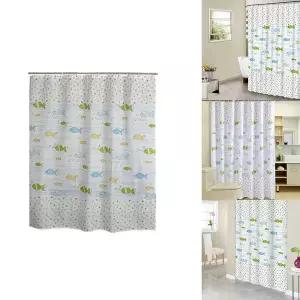 샤워 커튼 벙수 가림막 욕실 부스 원단 넓고 긴 방수 PEVA 후크 포함 액세서리 200x200cm