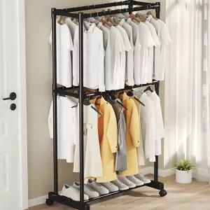 시스템 옷걸이 옷장 수납장 이동식 더블 드레스룸 멀티 조립식 행거