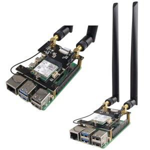 ZDE ZP590A PCIe to M.2 E 키 모자 WiFi7 6 6E 5 모듈 어댑터 확장 보드 라즈베리 파이 Wi-Fi 구글 TPU 7 BE200 WIFI6E AX210 MT