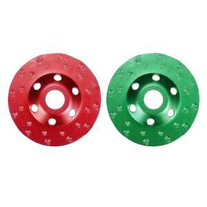 HHS 다이아몬드 그라인딩 휠 디스크 볼형 컵 목재 4인치/100mm 메탈 석재 콘크리트 화강암 세라믹 연마 도