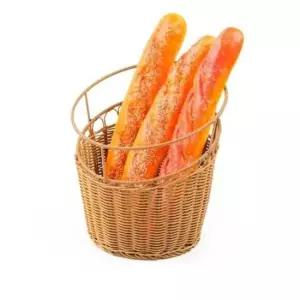 세탁 PP라탄 원형 바게트 바스켓 GS-043-3525