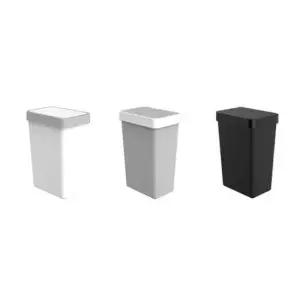 인테리어휴지통 터치 스타일 모던 사각 휴지통 5L