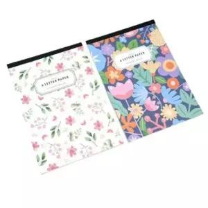 [문구] 핑크풋 꽃길패드 편지지 우편 카드 엽서 손편지 세트