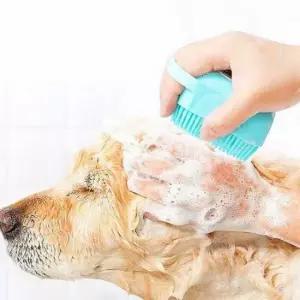 [반려] 애견 강아지 목욕 샤워 샴푸 마사지 실리콘 브러쉬 솔