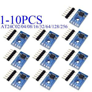 1-10PCS EEPROM 메모리 모듈 I2C 인터페이스 AT24C02/04/08/16/32/64/128/256 선택 가능