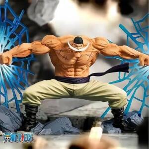 원피스 애니메이션 흰 수염 피규어 프리미엄 상품 서밋 전투 장면 데스크 장식품 트렌디 장난감 생일 선물