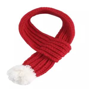 애견 스카프 퍼피 넥워머 털실 목도리 강아지 리본 딸기