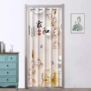 붙이는커튼 파티션커튼 무타공 욕실 방풍 세탁가능 가정용 탈의실 주방