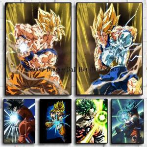 고성능 클래식  혈액 애니메이션 드래곤 볼 Goku Vegeta HD 포스터 그림 생활 홈 장식 벽화 선물