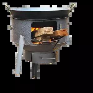 이동식 장작 난로 가정용 화덕 야외 가마솥 대형 난로 캠핑용