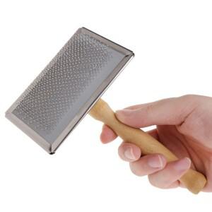 애완 동물 손질 빗 흘리기 머리 제거 브러시 나무 손잡이 슬리커 개 고양이 공급