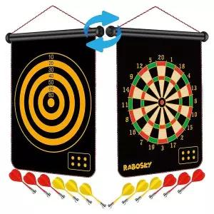 벽걸이 양면 롤 자석 다트 게임 대형 50x42cm B2130