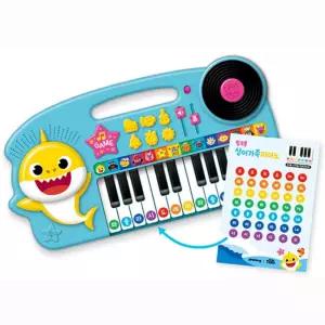 어린이 사운드장난감 아기상어 피아노 건반악기 조카선물 어린이집 음악 캐스터네츠
