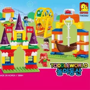 유아 토들러 첫블럭 놀이동산 조립놀이 영유아 소근육 인지 두뇌발달 창의력