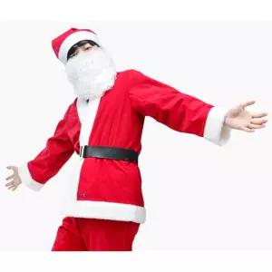 산타분장 남성용 의상 코스튬 변장용 크리스마스 풀세트 깜짝파티