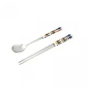 [골드스마일]도자기 수저 손잡이 식기 심플 디자인 숟가락 젓가락