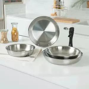 쉐프윈 손잡이 분리형 프라이팬 세트 316 커퍼코어 통5중 드림핸즈 MNA