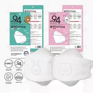미엘 어린이 마스크 영유아 초소형 작은숨 KF94 화이트 50매 MNA