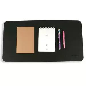 마우스패드 겸용 책상매트 책상커버 사무실 블랙