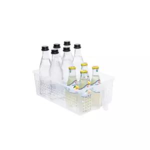 냉장고 싱크장 수납정리 꺼내기편한 핸들 멀티트레이 중형 6L 21x32x11cm 용기