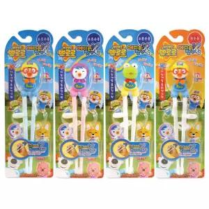 3살유아 지능개발 캐릭터피규어 뽀로로 에디슨 교정젓가락 1단계 억는습관 연습