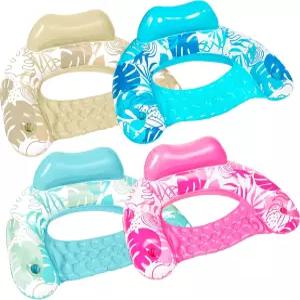 슬루시 풍선 수영장 플로트 컵 홀더가 있는 4팩 의자 해먹 누들 매트 디자인으로 여름 물놀이 수영 파티