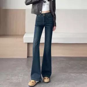 여성 세미 부츠컷청바지 나팔바지 스판데님