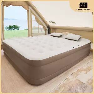 TANSTRIDER 에어매트 자충형 휴대용 에어매트리스 42홀 에어침대 내장형 실내 캠핑 자충매트 높이45cm