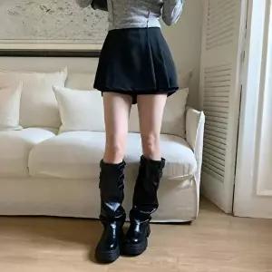 [옷자락]여자 데일리 캐주얼 플리츠 미니 치마바지