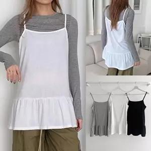 [셀러허브 패션]위쉬몰 NO 캉캉밑단레이어끈나시(X223H602) 빅사이즈