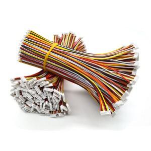 플랫 케이블 와이어 하네스 포함 싱글 암 커넥터 100mm 1007 28 AWG 51021 JST 1.25 1.25mm 2P 3P 4P 5P 6