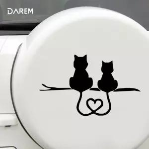 커플캣 차량용 스티커 / DIY 자동차 주유구 WiR4+3cbL