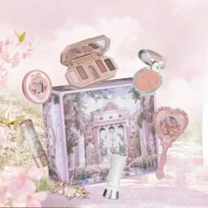 세트 플라워 노우즈 메이크업 기프트 박스 립 머드 립스틱 하이라이터 블러셔 아이섀도우 레어 뷰티 화장