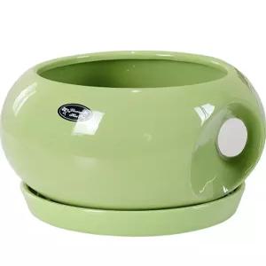 세라믹 다육이 분재 꽃 발코니 사무실 트레이 대형 토분