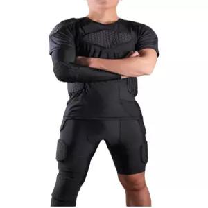 축구 골키퍼보호대 조끼 전문 블랙 패드 충돌방지조끼 스포츠 충돌 상의 바지 유니폼 사이즈