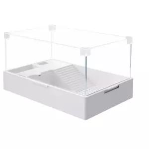 사육장 반수생 거북이 육지거북이사육장 애완용 케이지 플라스틱 쉼터