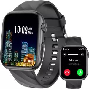 질루시안 어드밴스드 헬스 피트니스 스마트워치 블루투스 1.97인치 HD 터치스크린 남성용 스트레스 수면