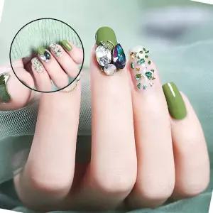 글로 그린골드 네일파츠 세트 손가락고정매니큐어 고정대